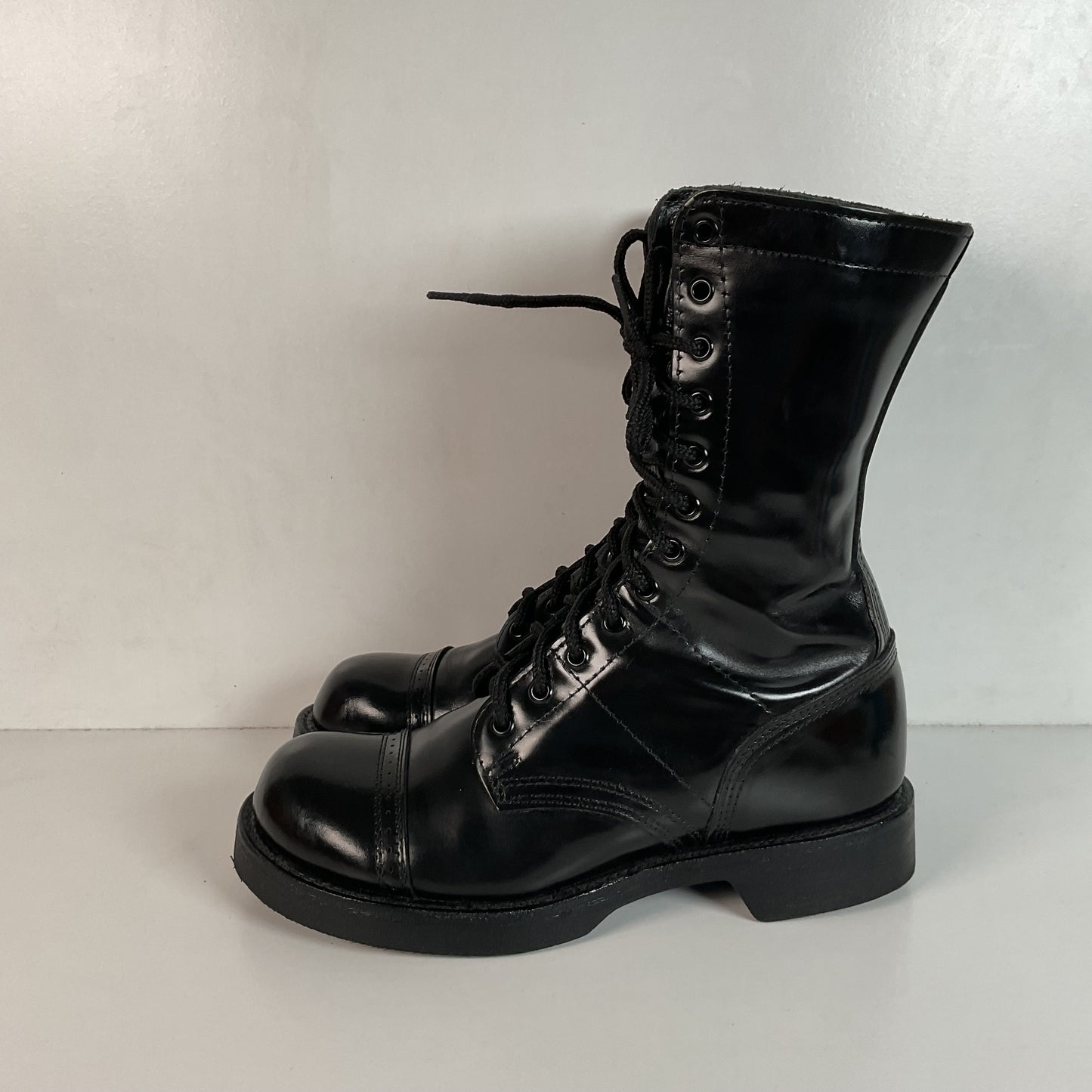 Corcoran Paratrooper Jump Boots 85 EE Cap Toe Style XC1500 Glossy Patent