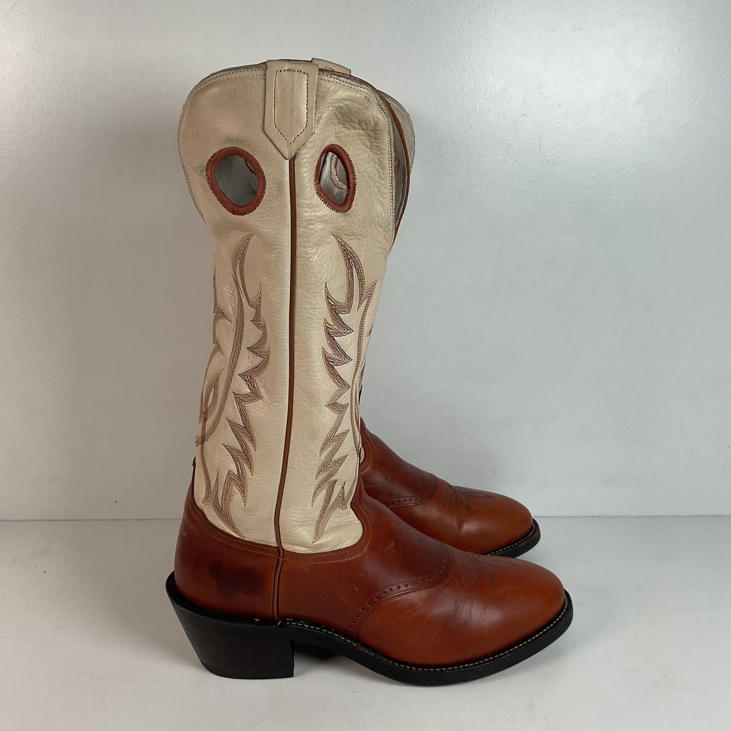 Tony Lama Buckaroo Cowboy Boots 12 D USA Made Sunset Renegade