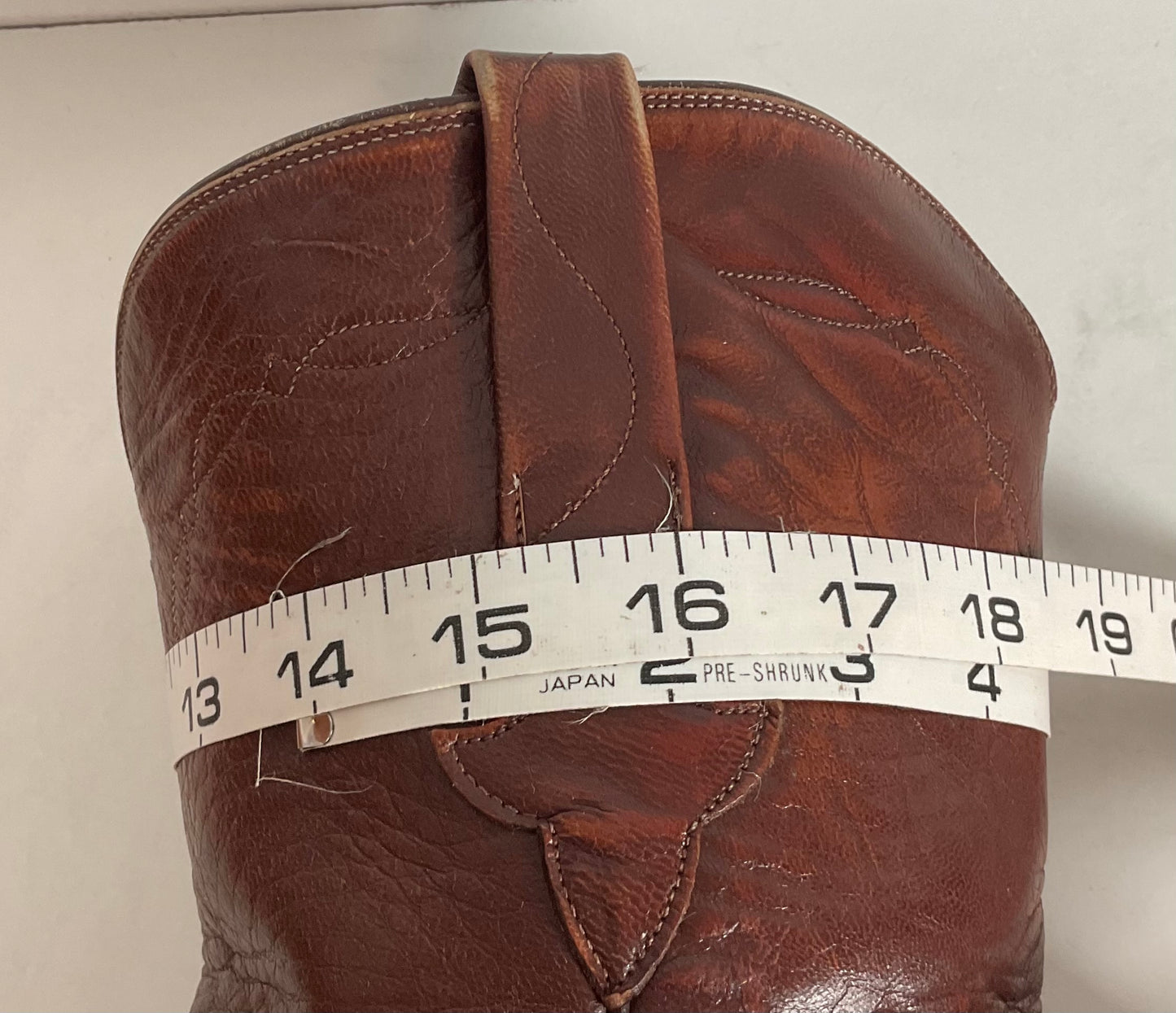 Vintage Lucchese Smooth Ostrich Roper Boots 9 D Crepe Sole Recraft Exotic