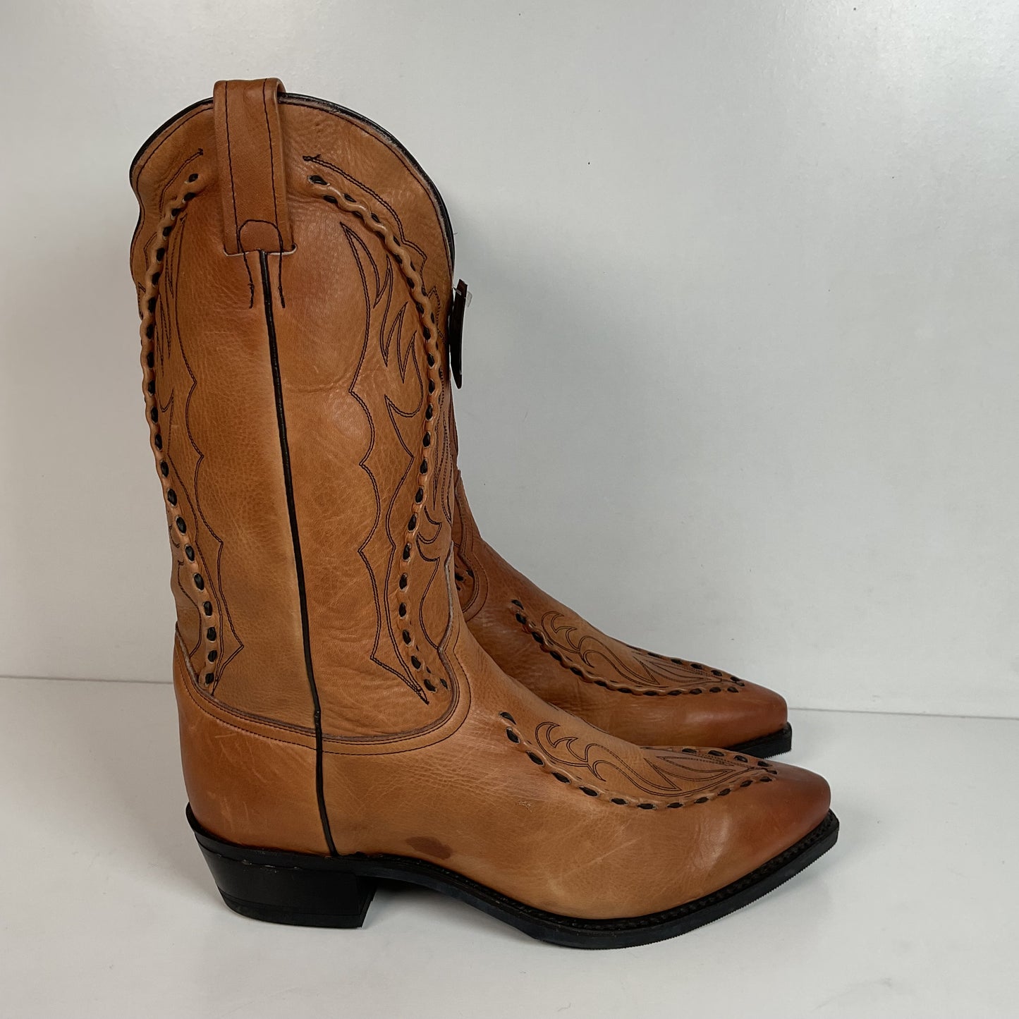 Dan Post Buck Lace Cowboy Work Boots 12 EW Albany Oil Resistant
