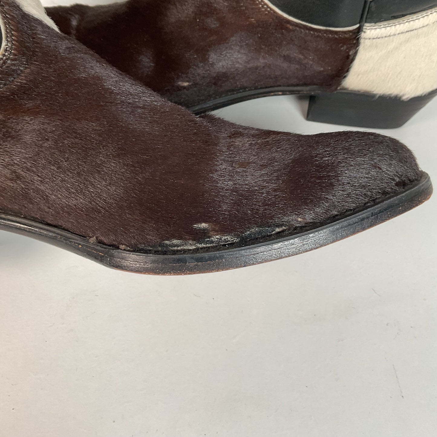 Dan Post Pony Hair On Cowhide Cowgirl Boots 7.5 M