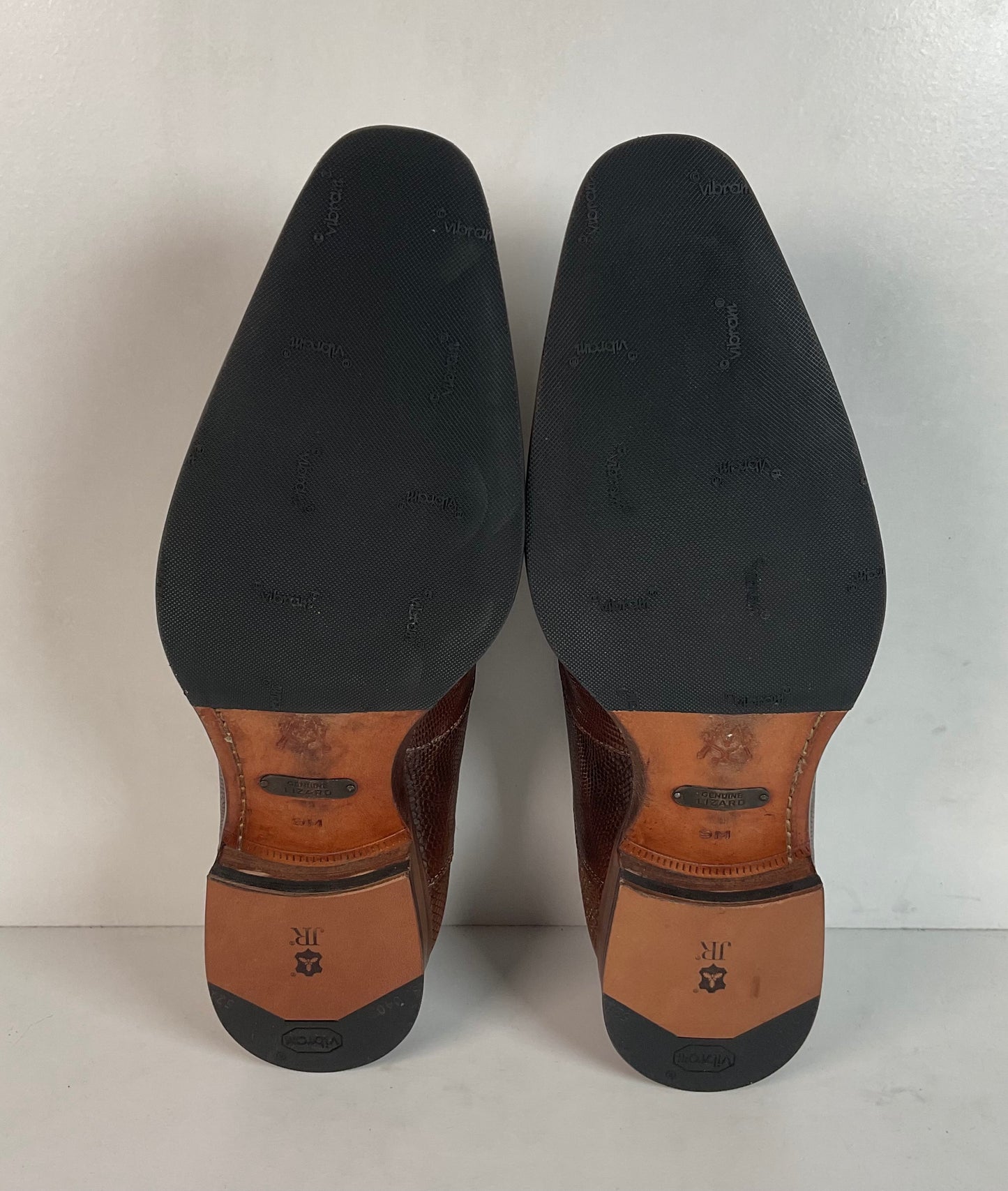 Mezlan Brown Teju Lizard Derby Shoes Brown 9 M Recrafted