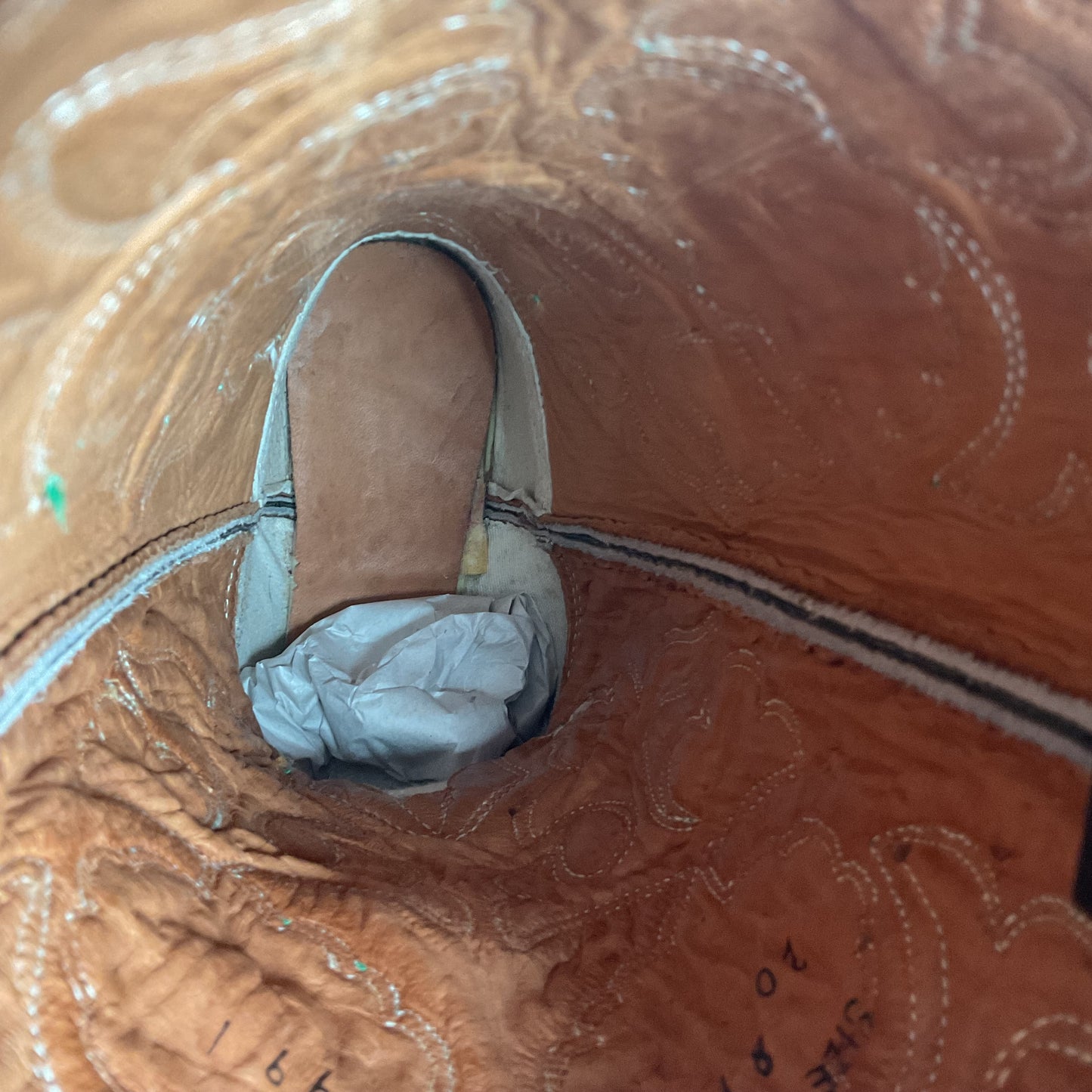 Vintage 1970s Texas Poppy Flower Cowgirl Boots 8 M USA Made