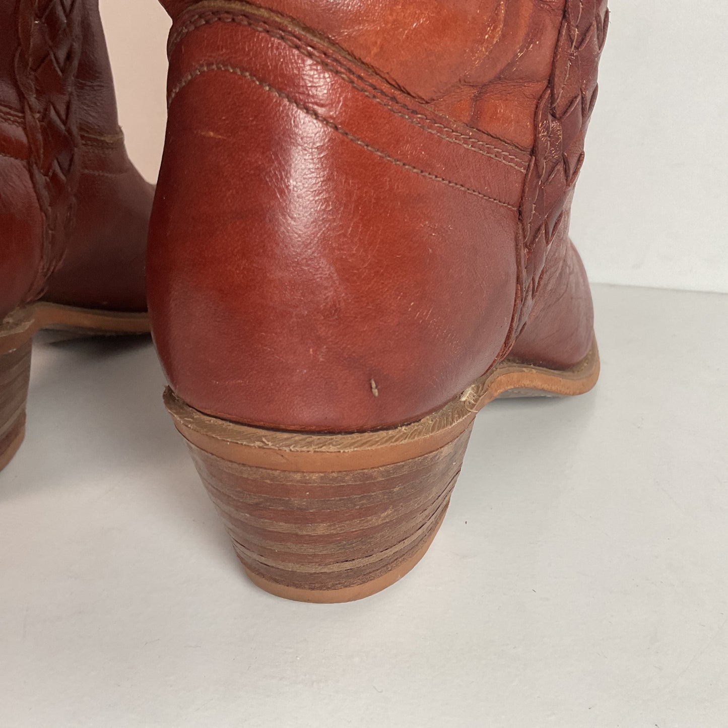 Vintage Capezio Braided Shooter Boots 6.5 M USA Made Campus Riding