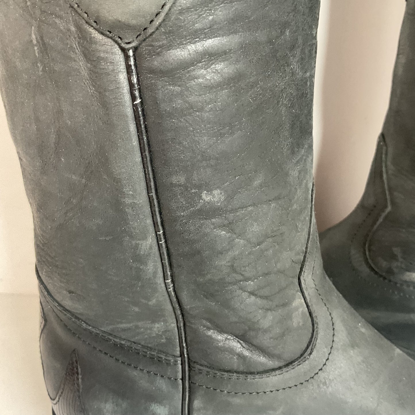 Los Altos Women’s Lizard Wingtip Cowgirl Boots 8 M Overlay