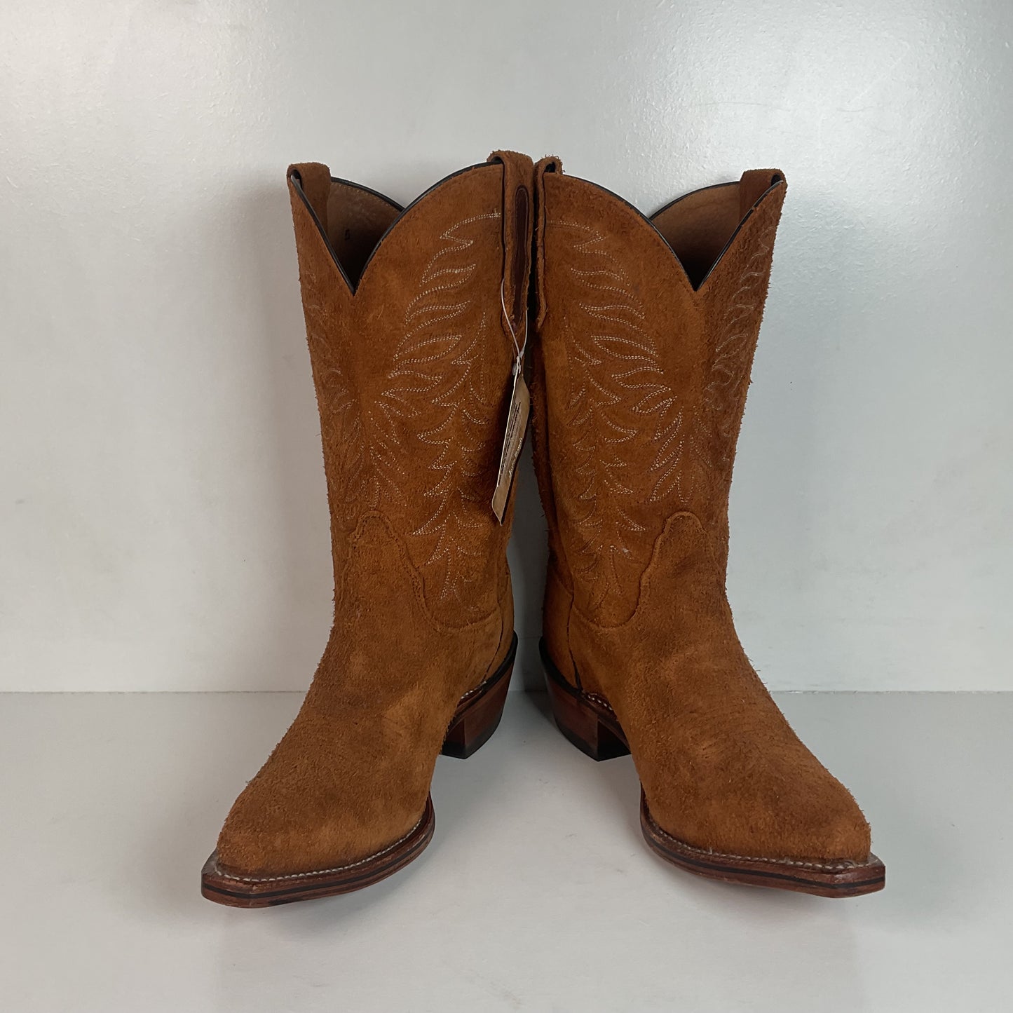 Nocona Rough Out Suede Cowgirl Boots 9.5 B USA Made
