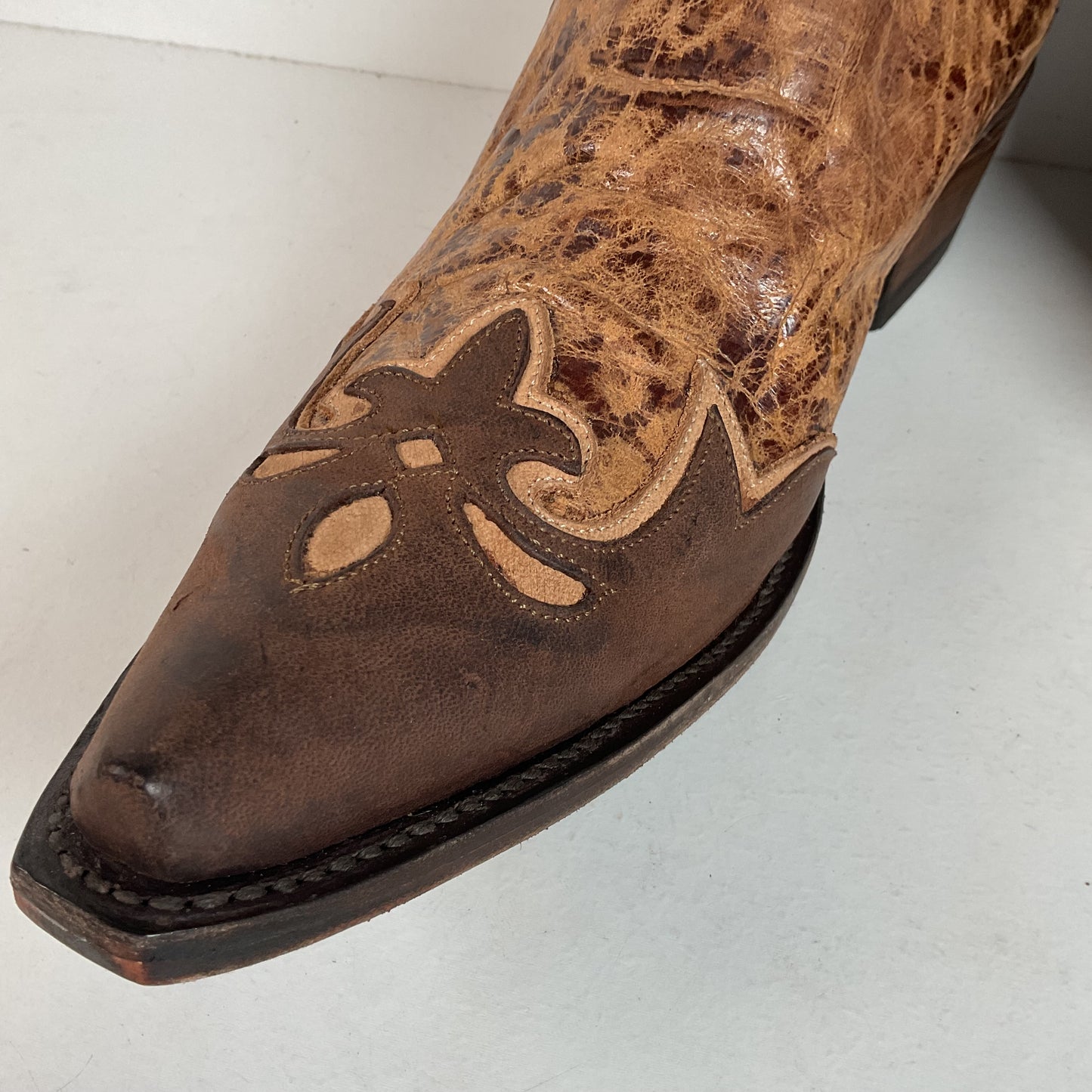 Lucchese Diva Delta Calf Cowgirl Boots 10 B USA Made Retired