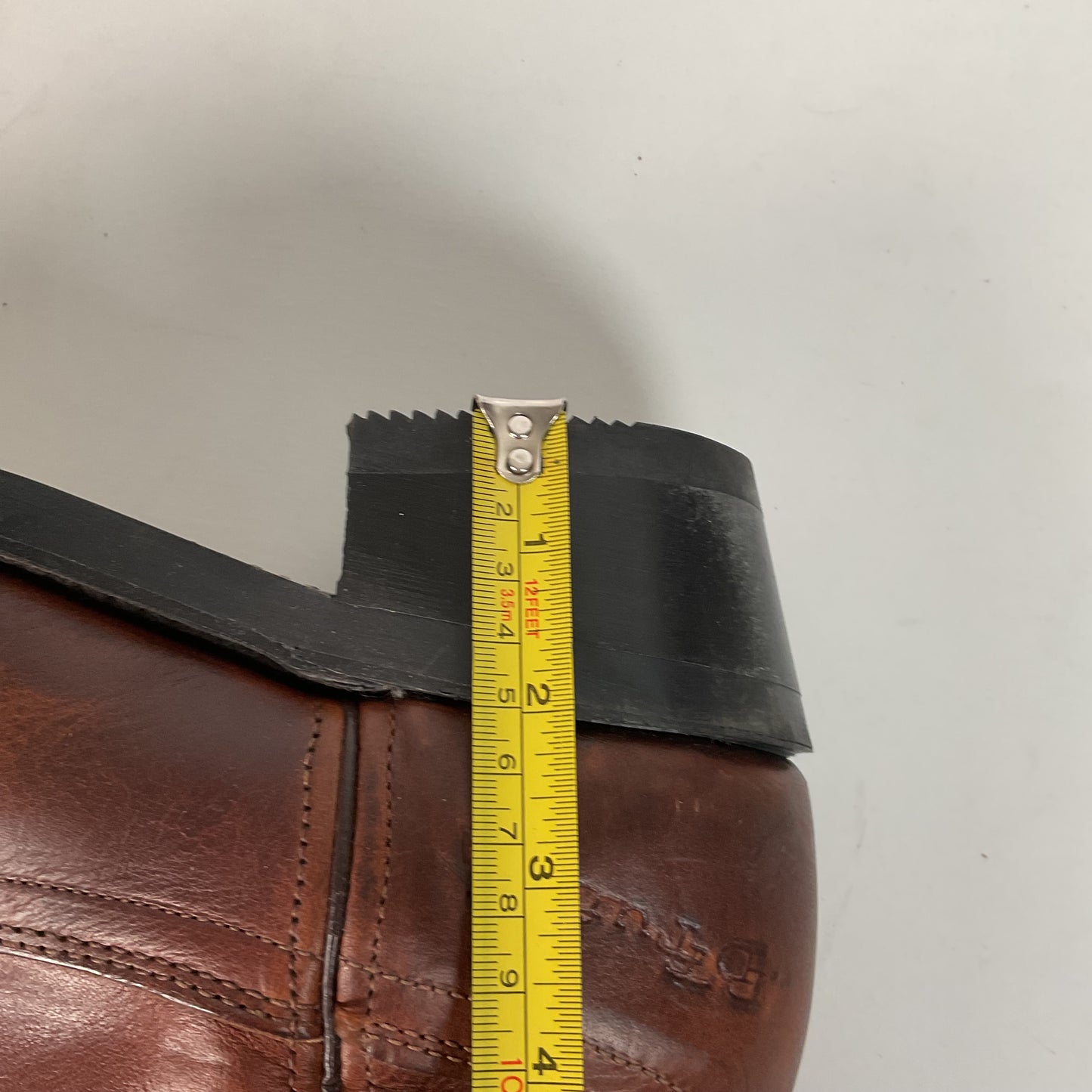 PD Tuff Brown Pull On Work Boots 8 EE Union Made Western Soft Toe