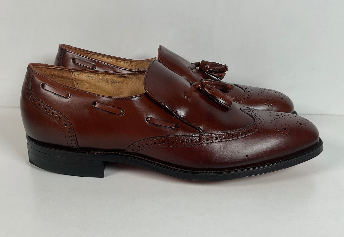 Vintage Hanover Brown Tassel Loafers 11.5 D USA Made