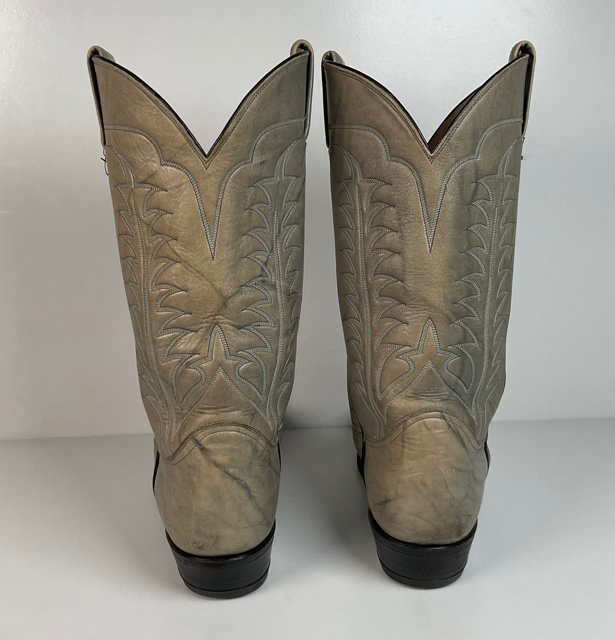 Vintage Tony Lama Gold Label Cowboy Boots | Marbled Leather | Men’s 10.5 EE