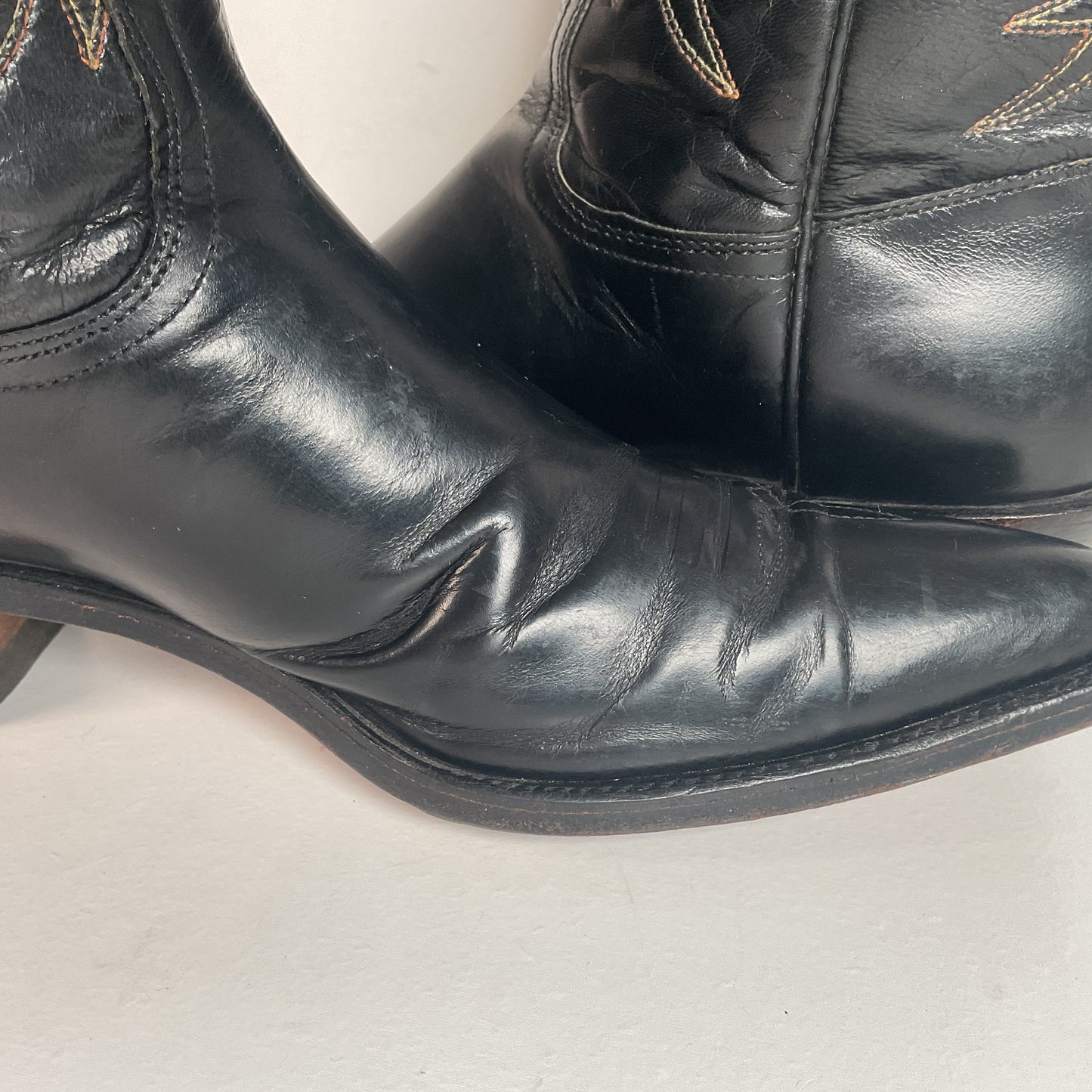 1950s Frye Authentic Cowgirl Boots 7.5 C Snip Toe