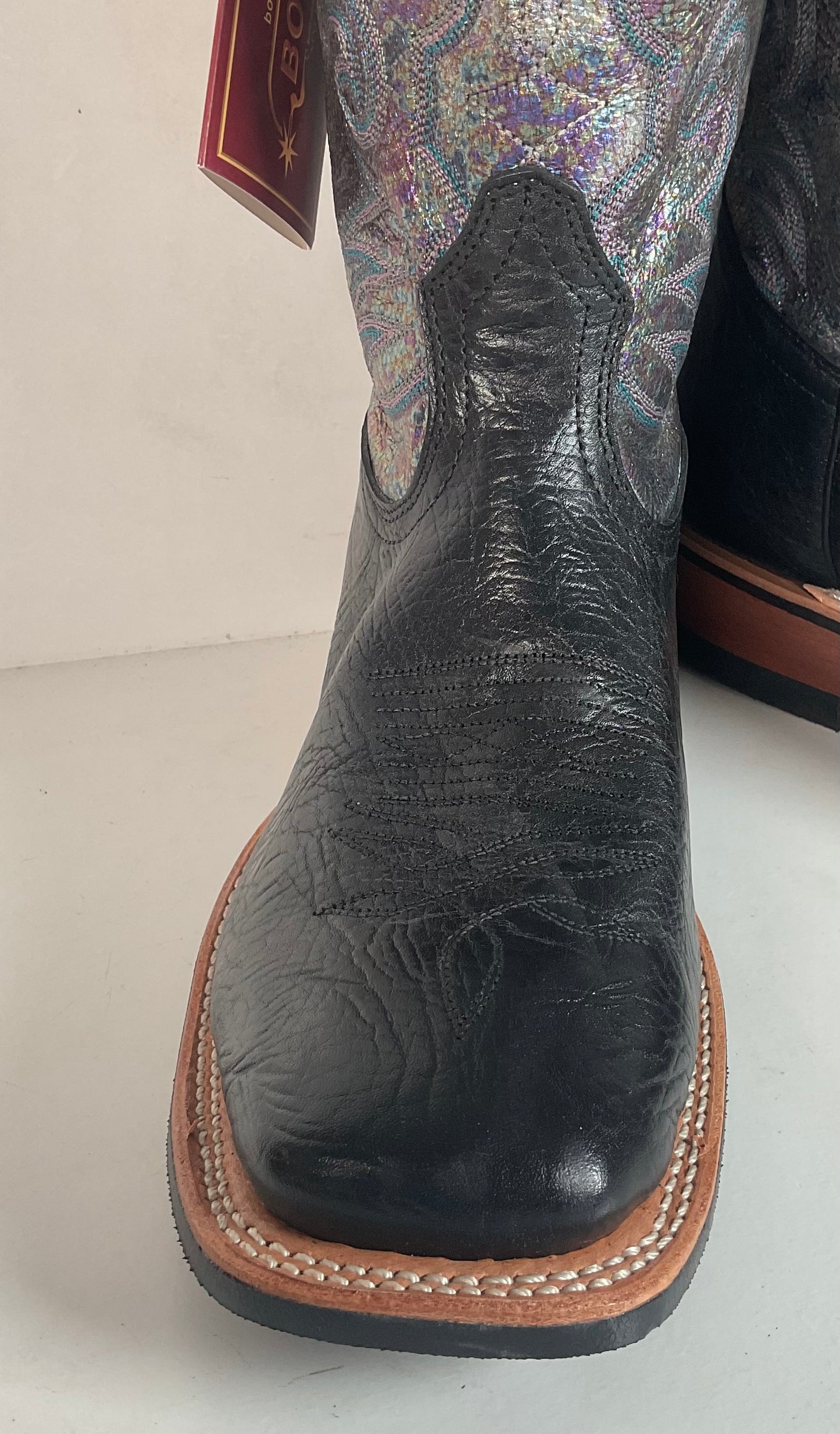 Boulet Women’s Iridescent Cowgirl Boots 9 C Square Toe