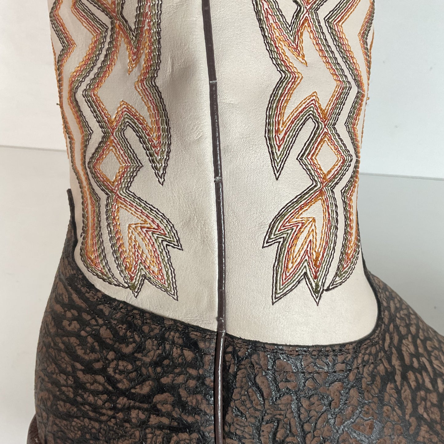 Nocona Deputy Chocolate Pig Roper Boots 9.5 D Cowboy