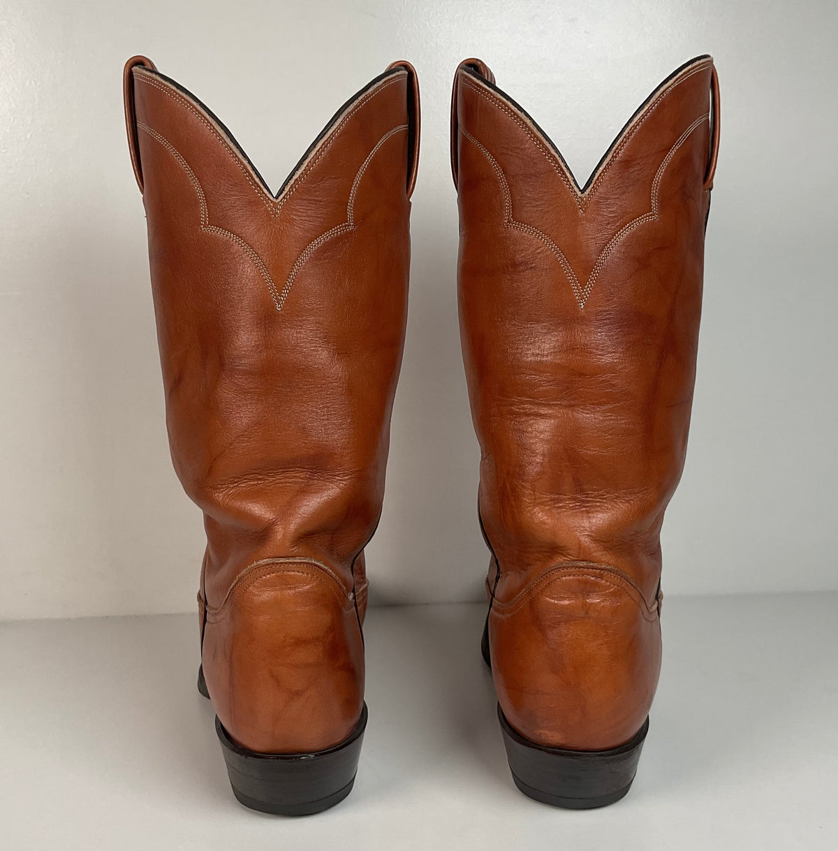 Vintage Tony Lama Chocolate Cow Cowboy Boots | Gold Label | Men’s 8.5 D