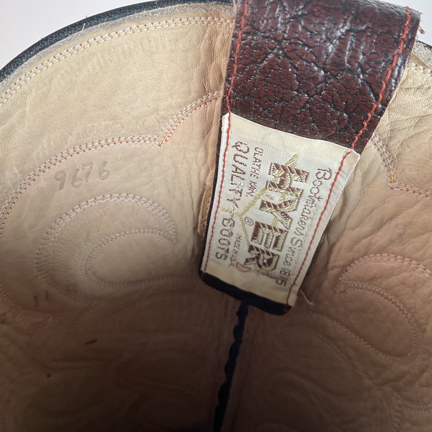 Vintage 1960s Exotic Hyer Cowboy Boots Men’s 11 A (Narrow) Deadstock