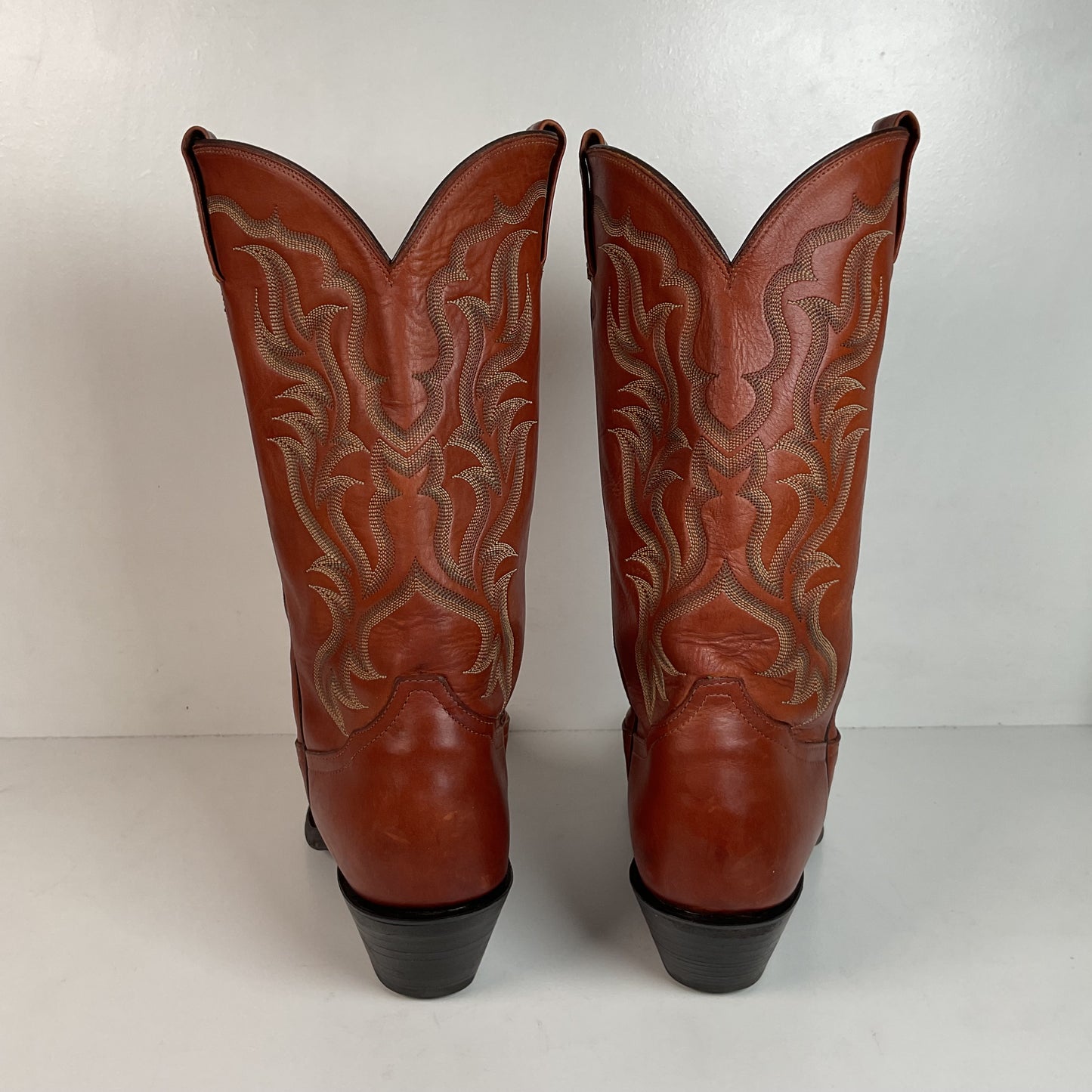 Vintage Tony Lama Rattlesnake Wingtip Cowboy Boots 10 D Diamondback Snakeskin