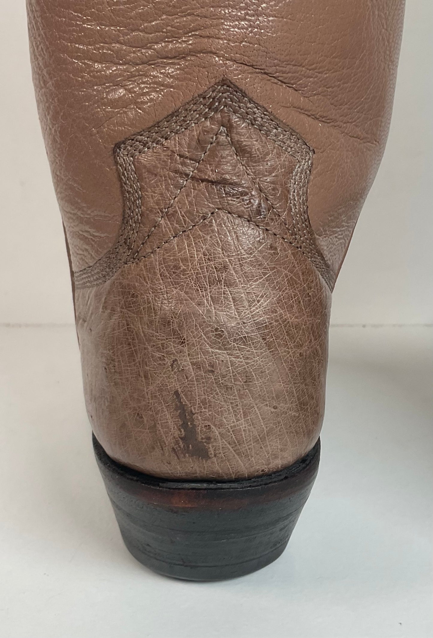 Women’s Paul Bond Smooth Ostrich Cowgirl Boots 7 A Custom Exotic