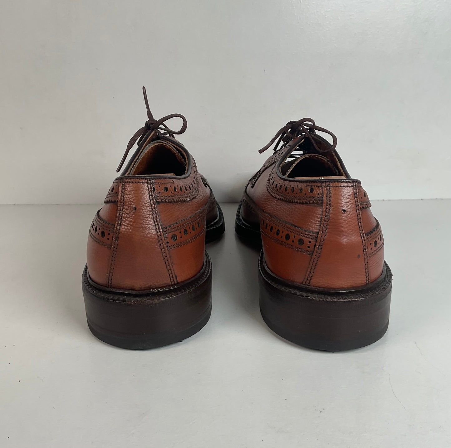 Vintage 1970s Nettleton Longwing Derby Shoes 8.5 D USA Made