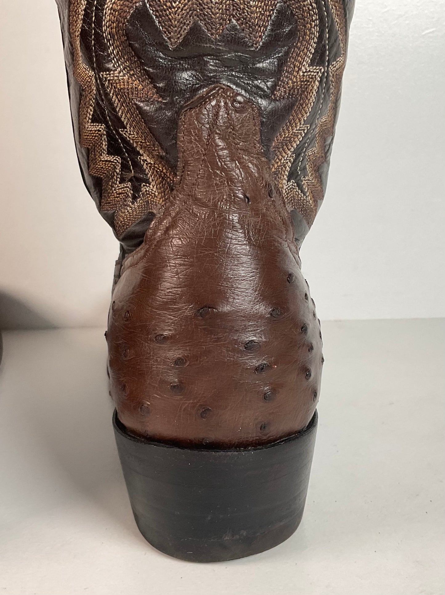 Mercedes Fort Worth Ostrich Quill Cowboy Boots | Custom | Exotic | Men’s 10