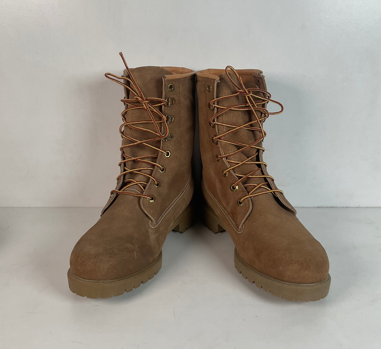 Vintage Wolverine Suede Logger Boots 8 E USA Made Winter Insulated