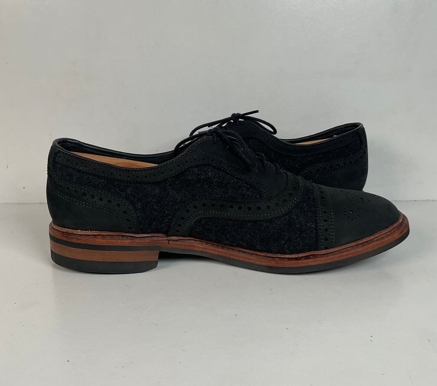 Allen Edmonds Strandmok Cap Toe Oxford Shoes 10 EEE Dainite Soles Retired