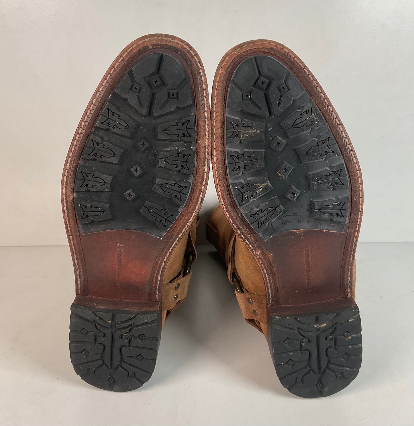 Frye Men’s Suede Engineer Harness Boots 10 D Brown