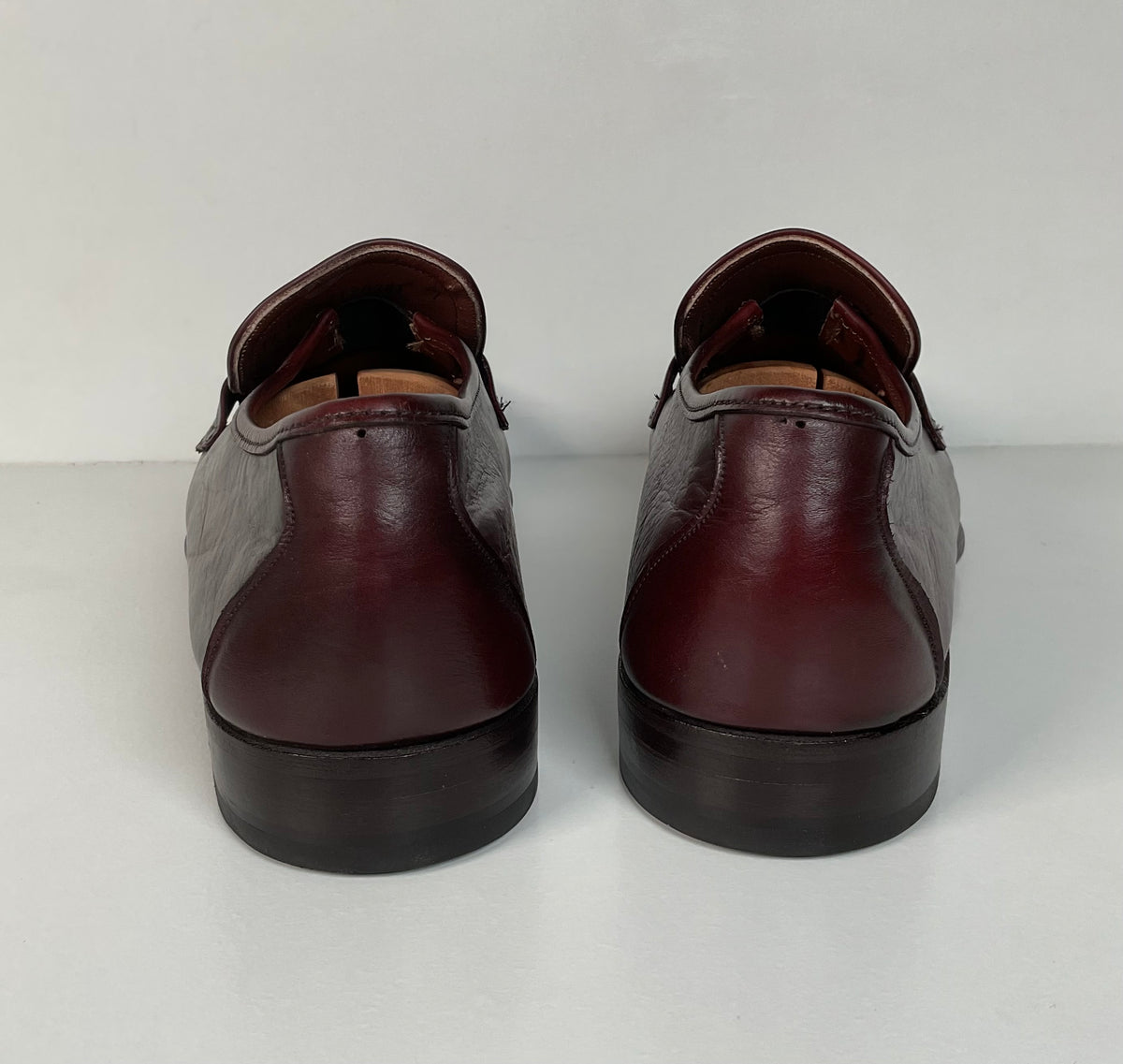 Vintage Wright Loafers | Hand Sewn Moccasins | Burgundy | Men’s 12 C