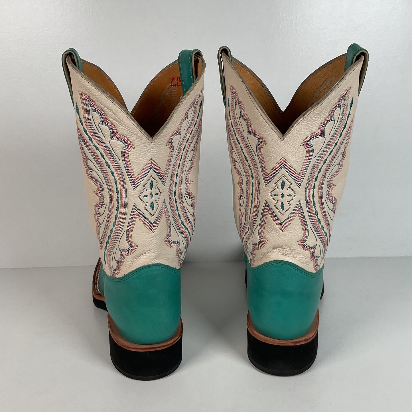 Justin Tekno Crepe Cowgirl Boots | USA Made | Turquoise | Women’s 10 B