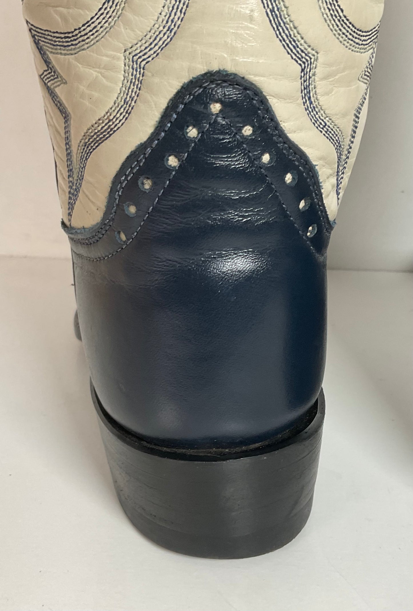 Honcho’s Navy Cowgirl Boots 6 C Custom USA Made