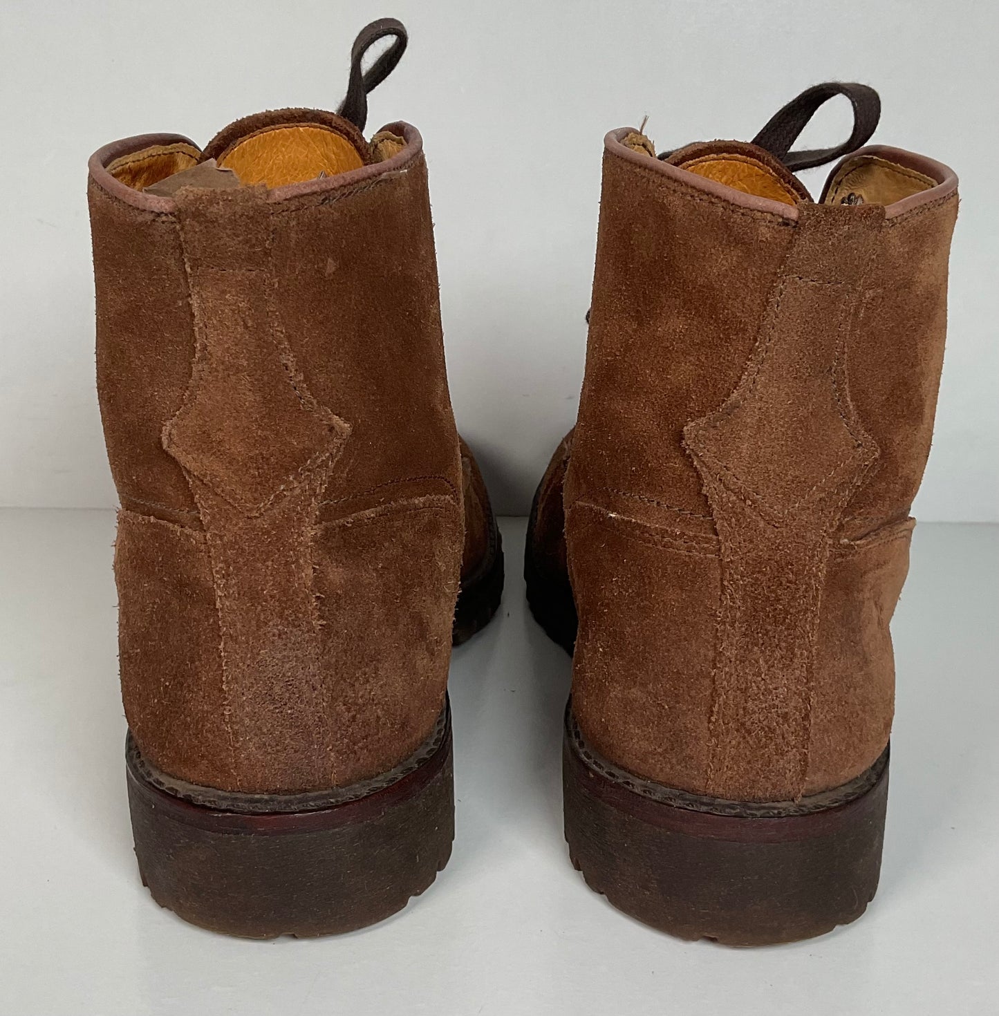 Frye Will Suede Lug Boots 11 M USA Made Rough Out