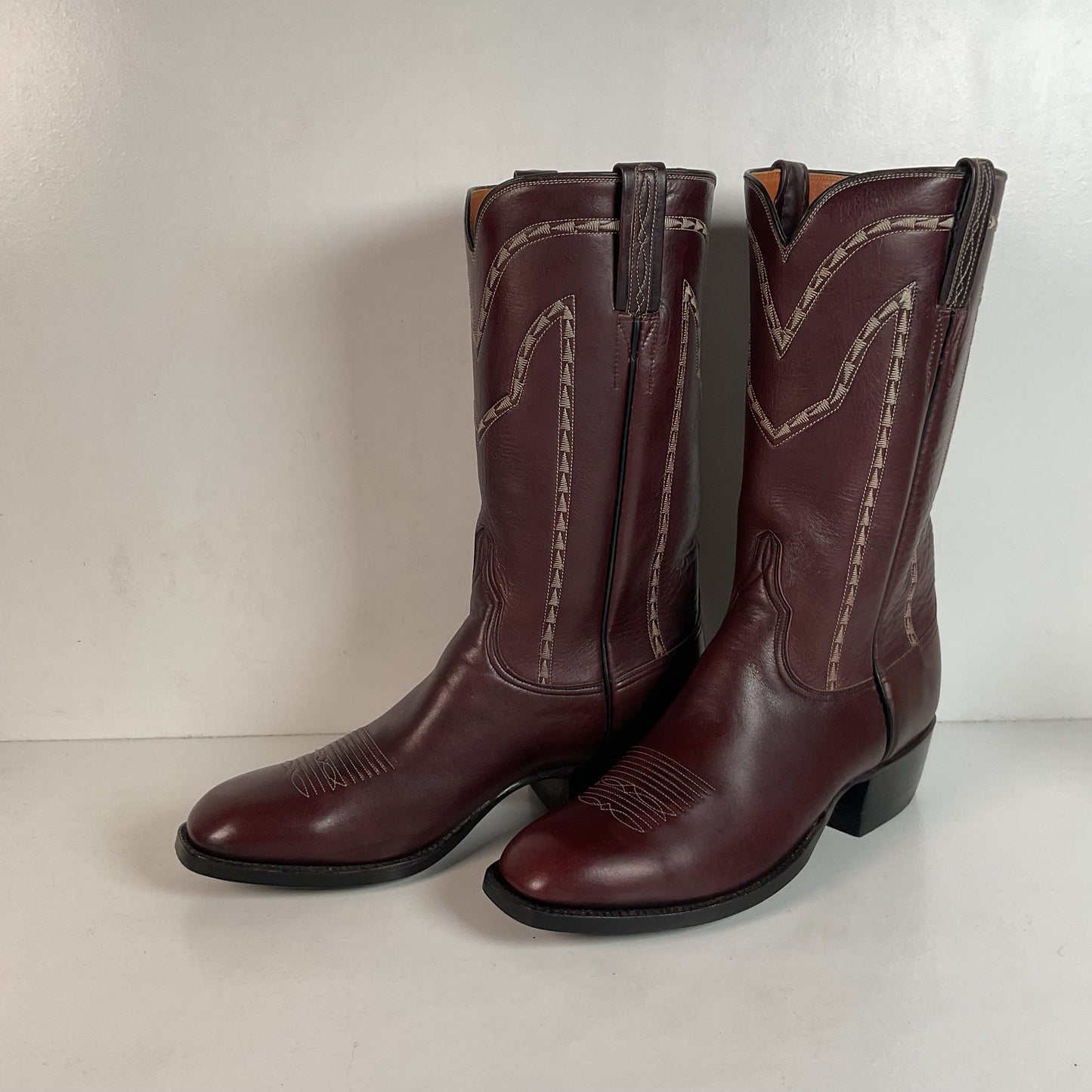 Lucchese San Antonio Cowboy Boots — French Toe — Men’s 8 D