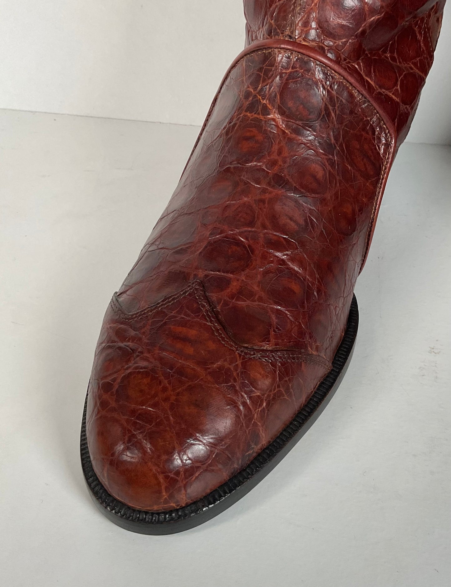 Vintage Lorenzo Banfi Dress Boots | Full Crocodile | Men’s 9 M