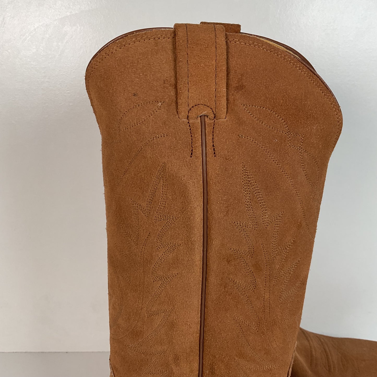 Vintage Nocona Suede Rough Out Cowboy Boots | Extra Narrow | Men’s 11.5 A