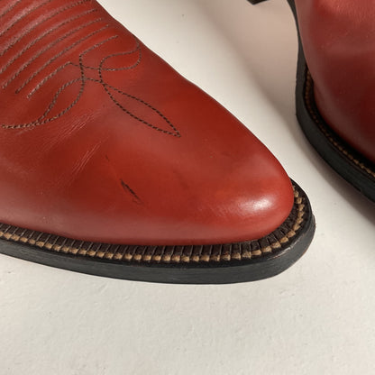 1960s Justin Pee Wee Cowboy Boots 10 D Shorty