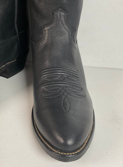 Vintage Justin European Elk Cowboy Boots | USA Made | 11 EE