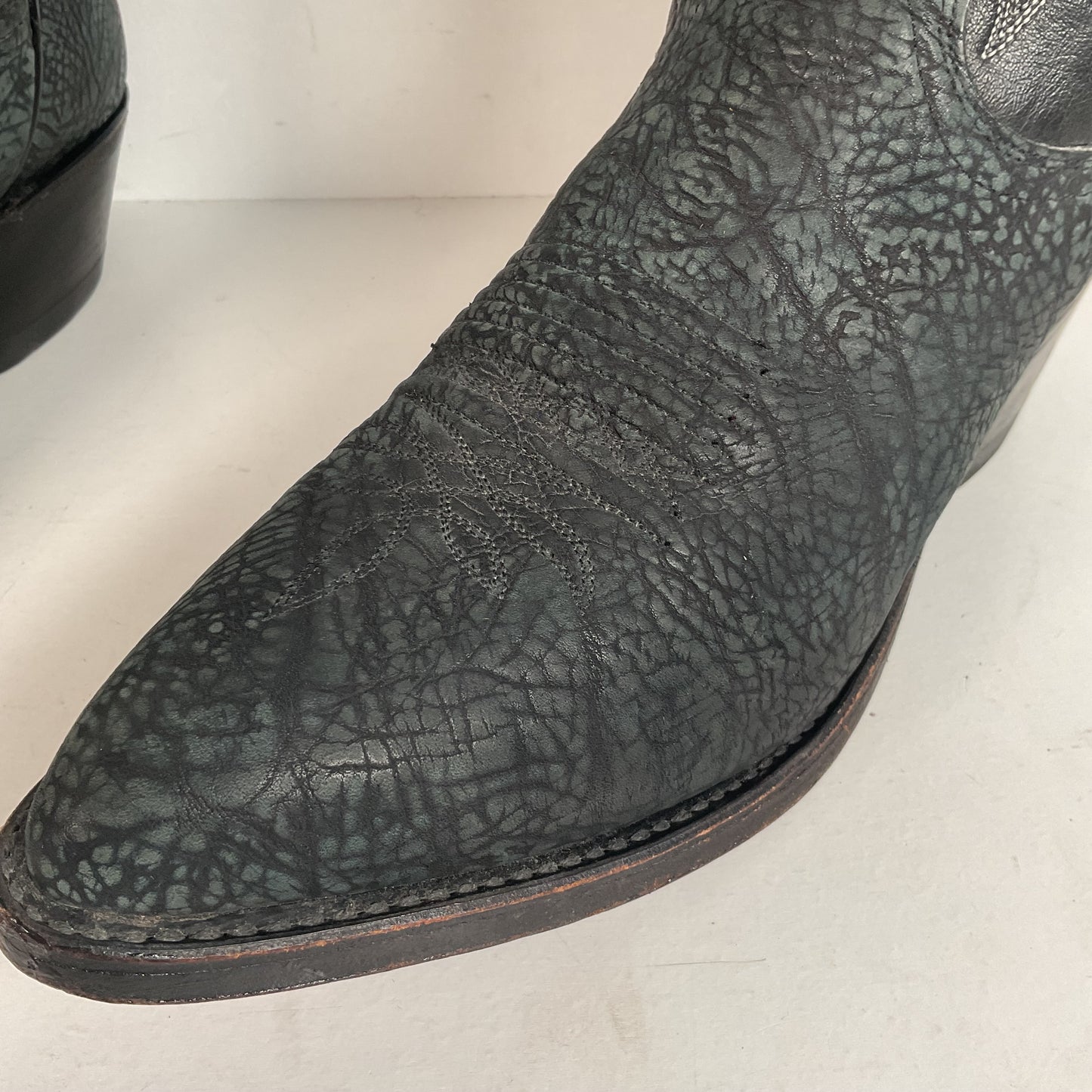 Vintage Dan Post Sueded Shoulder Cowboy Boots | USA Made | Men’s 8 D