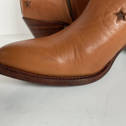 Ranch Road Pee Wee Cowboy Boots | Tooled Desert Inlay | Men’s 8.5 | Women’s 9.5