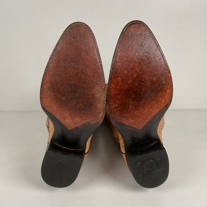 Vintage Dan Post Water Snake Cowboy Boots | Snakeskin | USA Made | Men’s 9.5 D