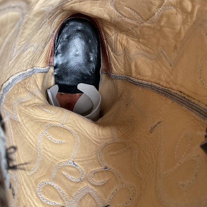 Vintage Hondo Eel Skin Cowboy Boots | Exotic | Black | Narrow | Men’s 11.5 B