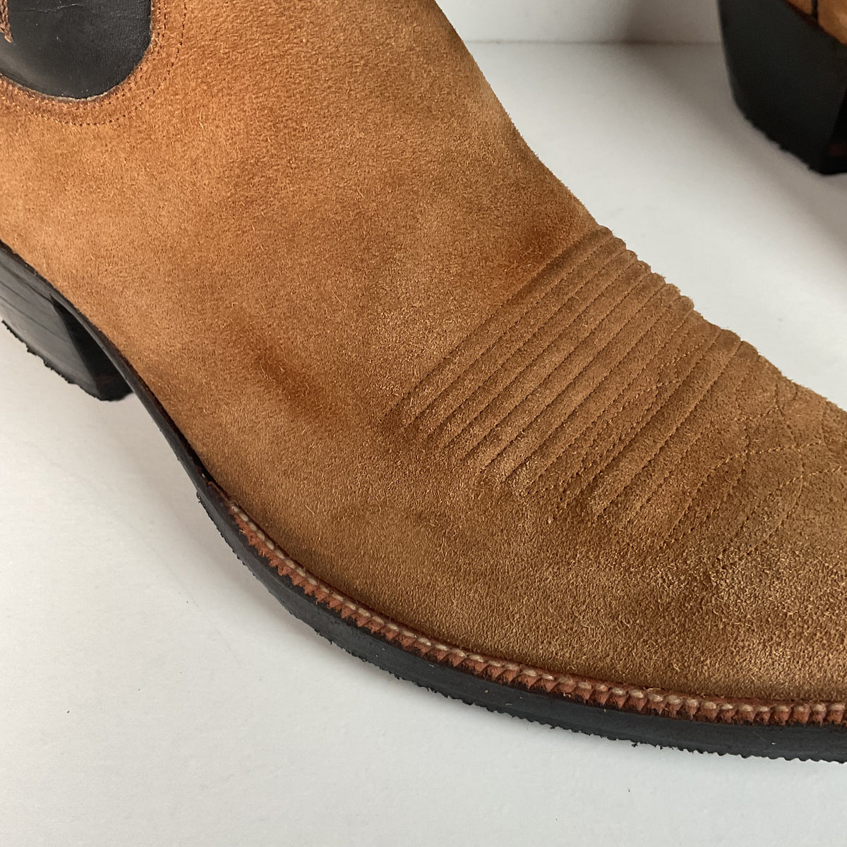 Little’s San Antonio Custom Cowboy Boots | Suede Rough Out | Men’s 11 D