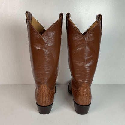 Vintage Laramie Exotic Shark Skin Cowboy Boots Men’s 6 B | Women’s 7 USA Made