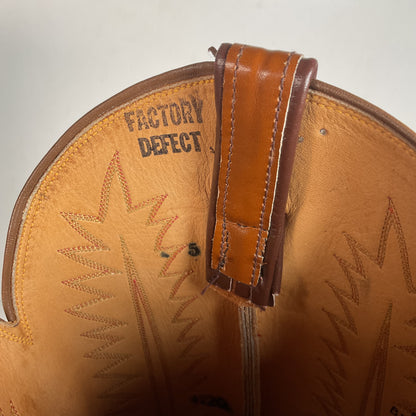 1970s Tony Lama Cowboy Boots 12 D Gold Label USA Made