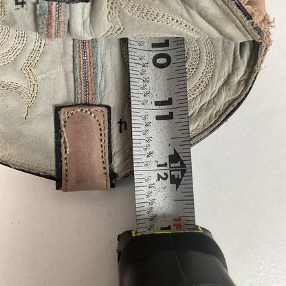 Vintage Tony Lama Python Snakeskin Cowgirl Boots | Dark Blue | Women’s 8 M