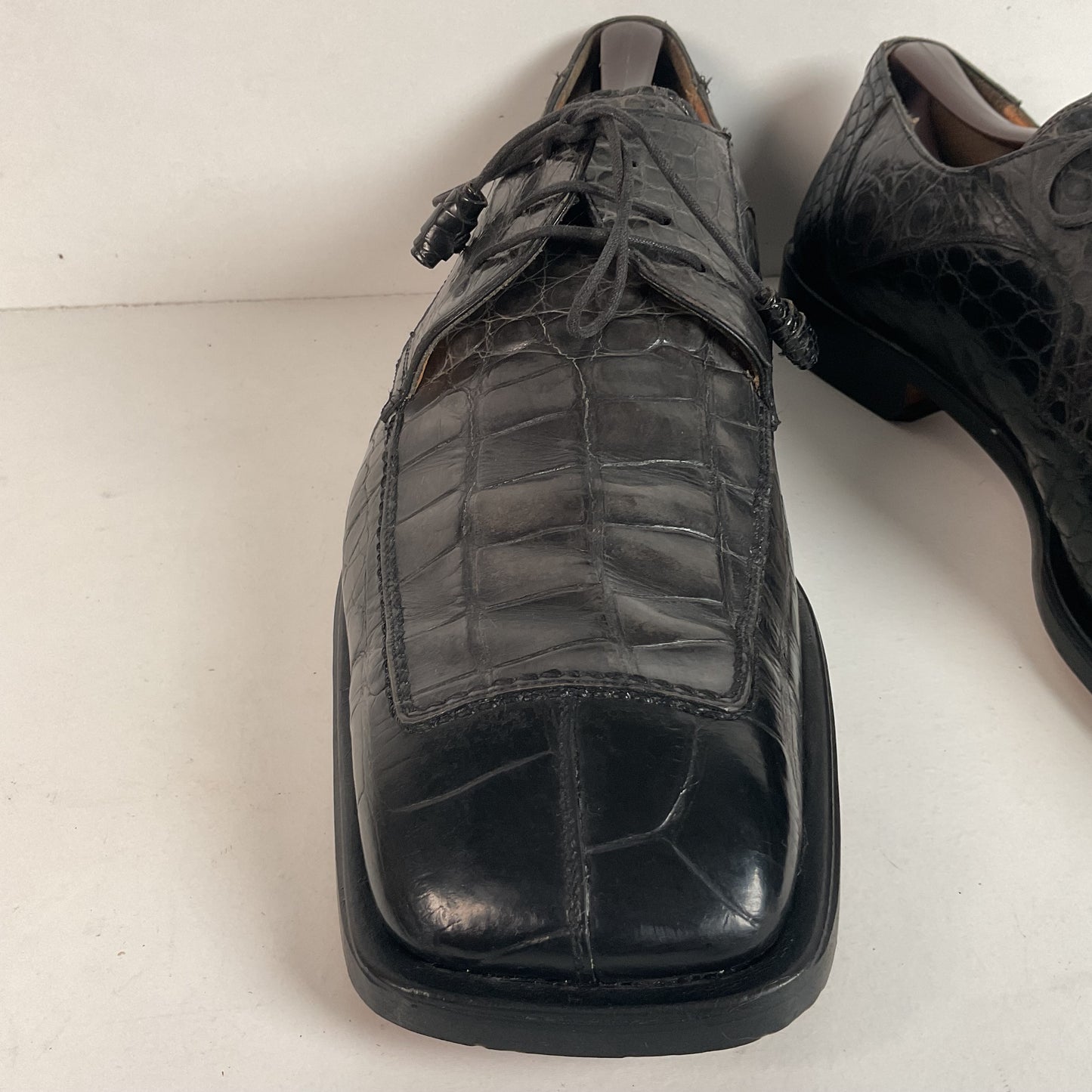 Avventura Genuine Crocodile Loafers 13 M Exotic Full Bias Cut Recrafted