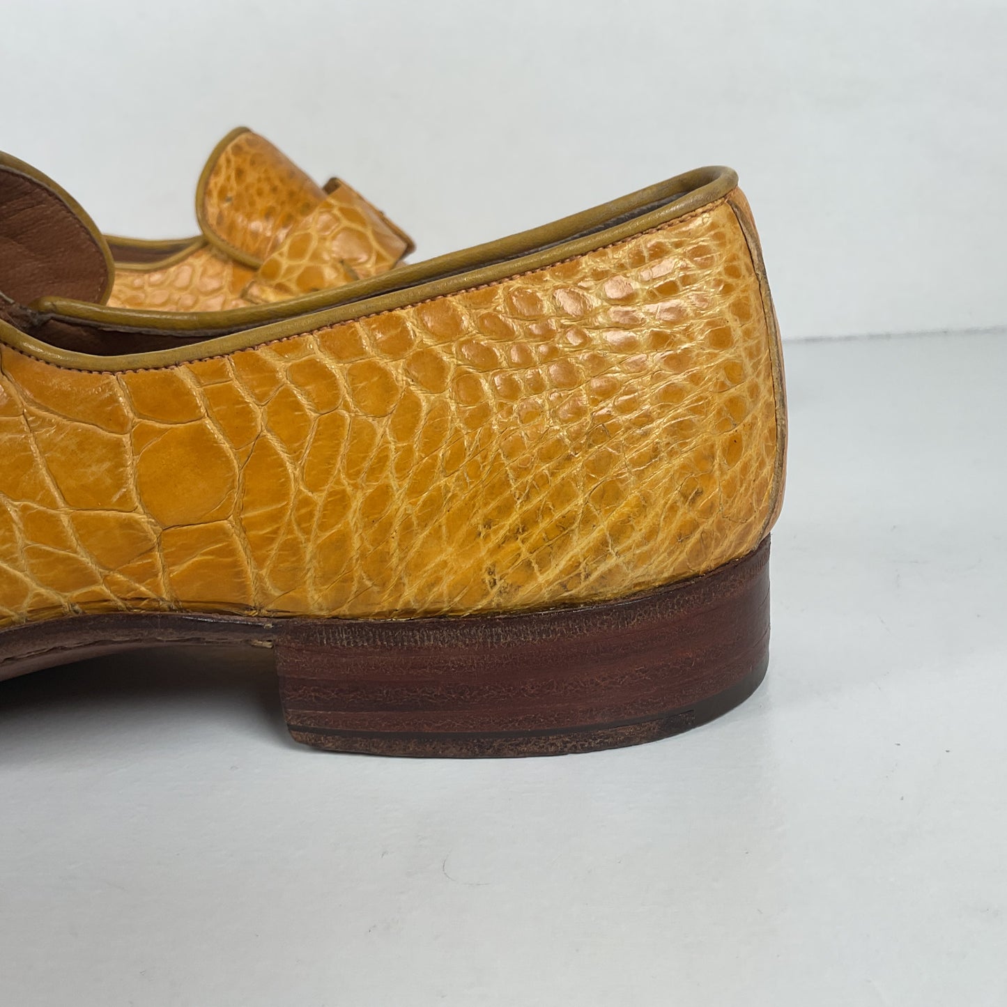 Vintage Sea Turtle Loafers | Monk Strap | Yellow | Men’s 7 D