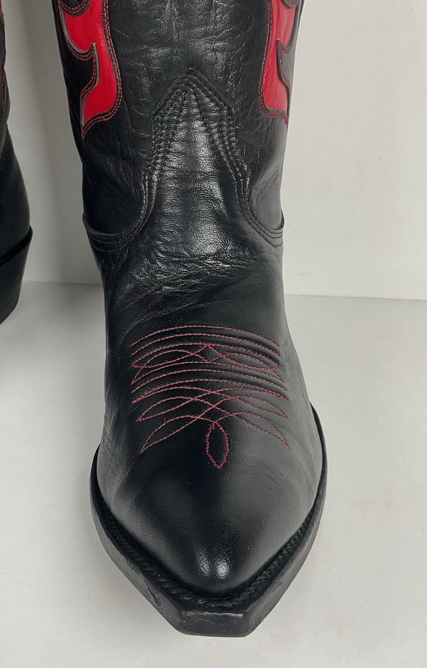 Vintage Nocona Cowboy Boots | Tooled Inlays | USA Made | Men’s 9 C