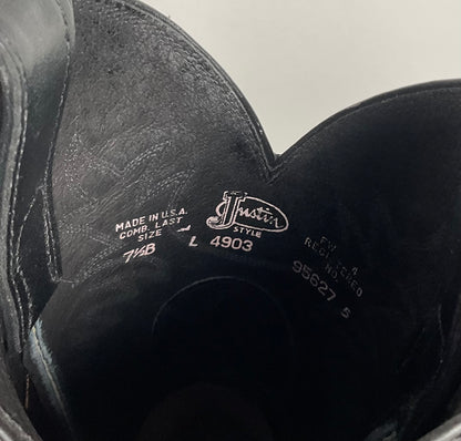 Justin London Calf Cowgirl Boots | USA Made | Black | Women’s 7.5 B