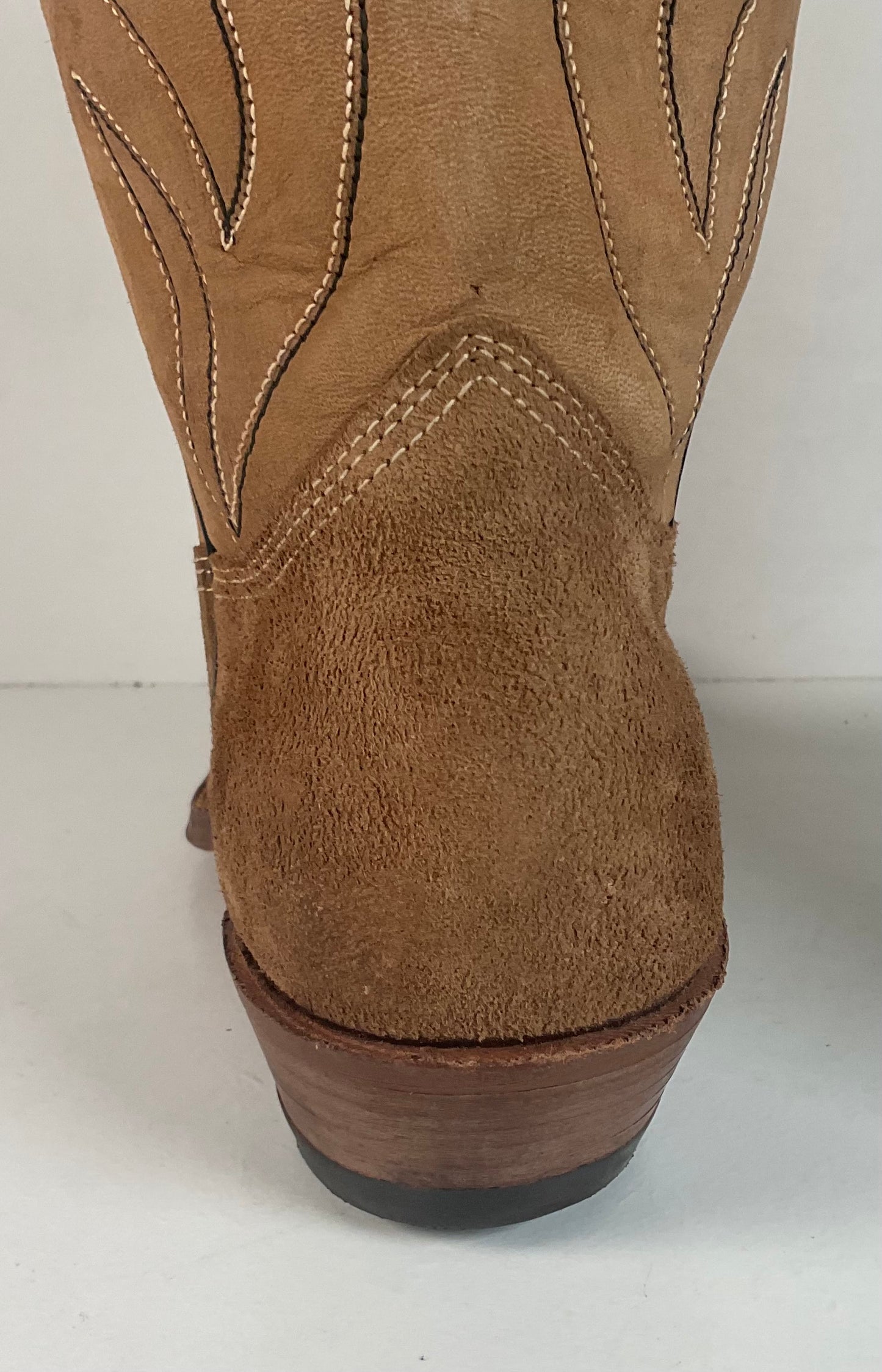 1960s Rodeo Suede Cowboy Boots 11.5 D Rough Out USA Made