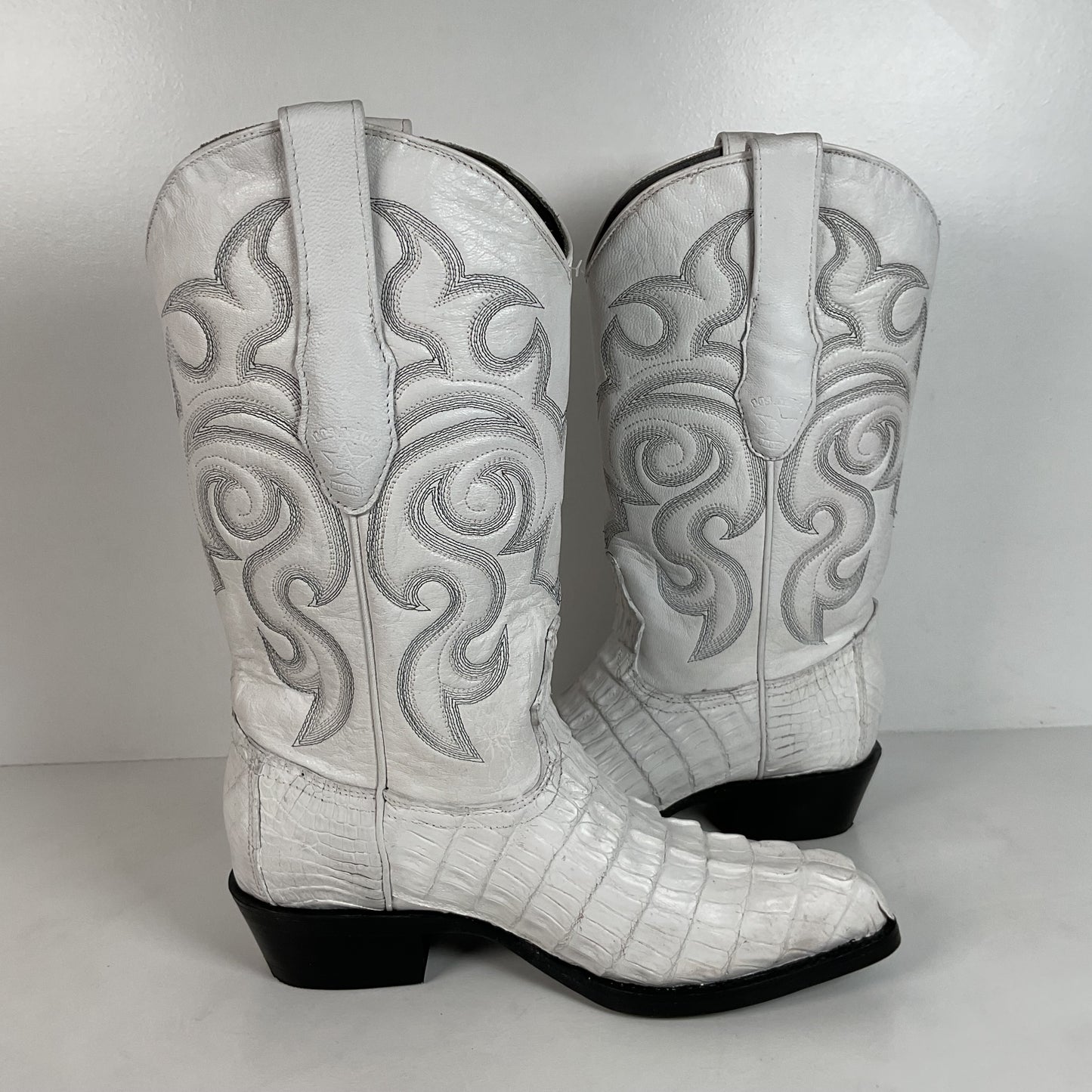 Los Altos Cowboy Boots | Crocodile Caiman Tail | Exotic | Men’s 7 EE | Women’s 8