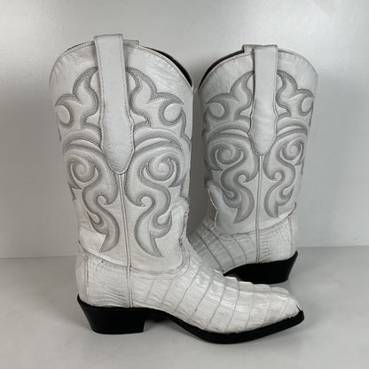 Los Altos Cowboy Boots | Crocodile Caiman Tail | Exotic | Men’s 7 EE | Women’s 8